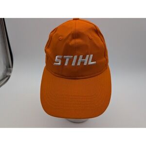 Stihl Outfitters Apparel Orange Snapback Baseball Hat Embroidered Logo Mens Cap